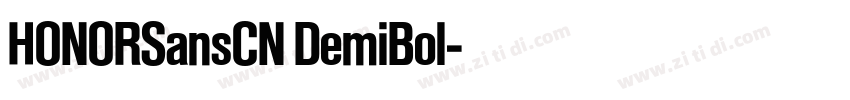 HONORSansCN DemiBol字体转换